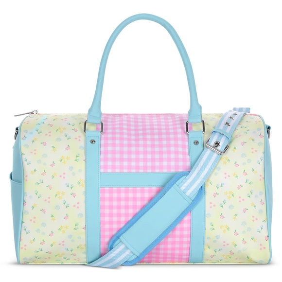 ISCREAM Sweet Patchwork Duffle Bag Floral Check Gingham NEW - Picture 1 of 5